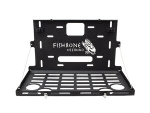 Fishbone JK Tailgate Table - Black Powdercoat